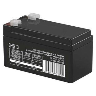 Акумуляторна батарея EMOS B9652, AGM, 12V, 1.3Ah, fast 4,7mm B9652 фото