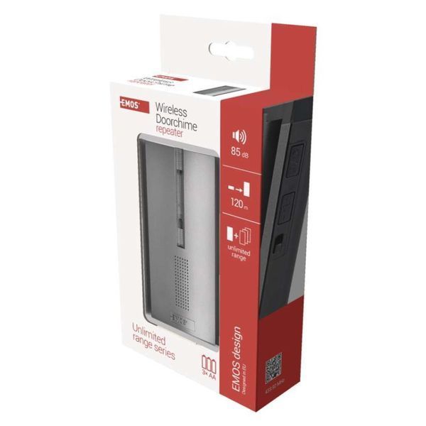 Бездротовий повторювач для дзвінка EMOS P5763R 120 м P5763R фото