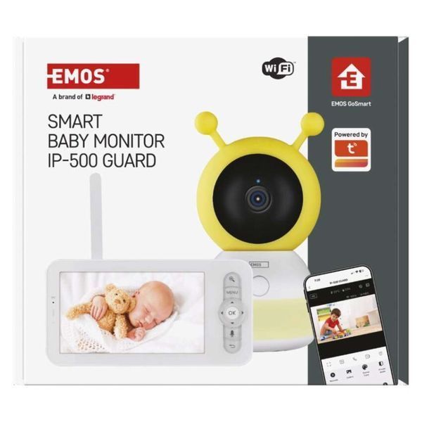 Умная поворотная радионяня EMOS H4052 с экраном и Wi-Fi H4052 фото