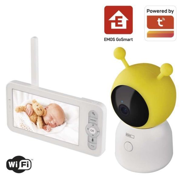 Умная поворотная радионяня EMOS H4052 с экраном и Wi-Fi H4052 фото