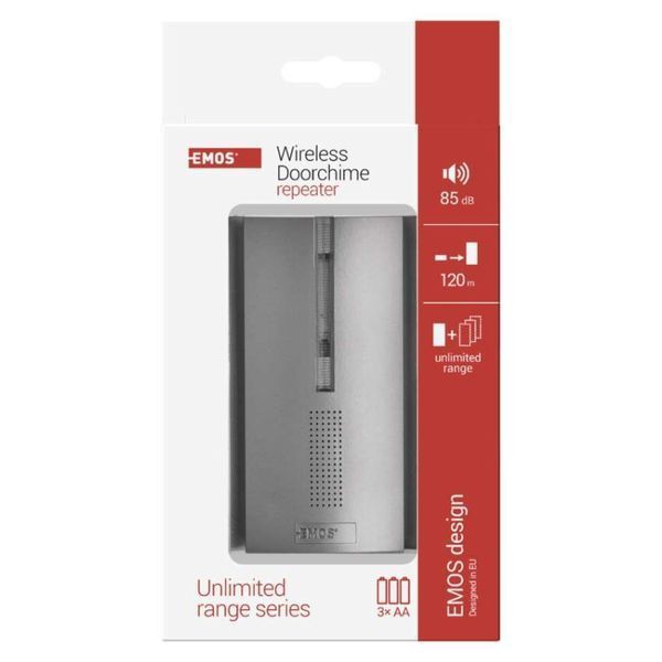 Бездротовий повторювач для дзвінка EMOS P5763R 120 м P5763R фото