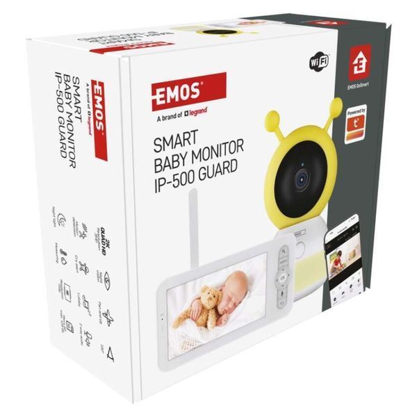 Умная поворотная радионяня EMOS H4052 с экраном и Wi-Fi H4052 фото