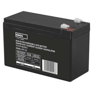 Акумуляторна батарея EMOS B9675, AGM, 12V, 9Ah, fast 6,3mm B9675 фото