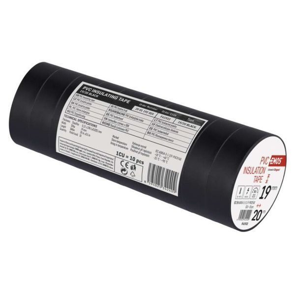 Ізоляційна стрічка EMOS PVC 19/20 чорна F61922 F61922 фото