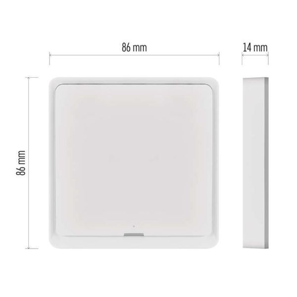 Умный выключатель EMOS H5011 1 кнопка, ZigBee 3.0, белый H5011 фото