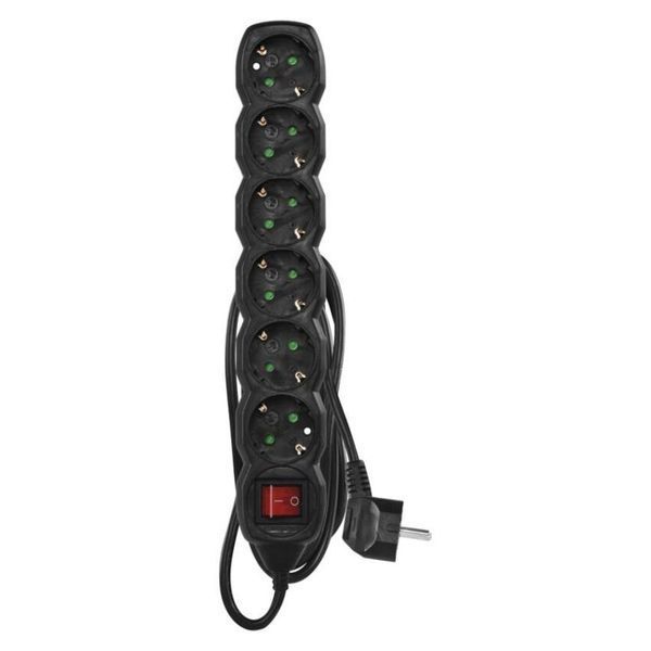 Мережевий подовжувач Emos PC1621R 6 розеток 1,5 м 1,5 мм&sup2; PC1621R фото
