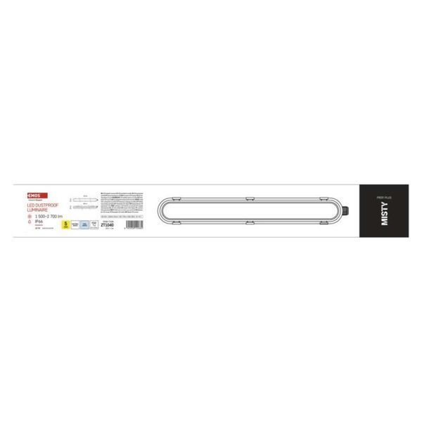 Светильник LED EMOS ZT1040 18W 2700Lm IP66 CCT MISTY линейный ZT1040 фото