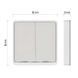 Розумний вимикач EMOS H5012 GoSmart 2 кнопки, білий H5012 фото 16