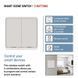 Розумний вимикач EMOS H5012 GoSmart 2 кнопки, білий H5012 фото 2
