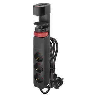 Мережевий подовжувач Emos P1321PD 3 розетки 1,5 м 1,5 мм&sup2; USB-A USB-C P1321PD фото