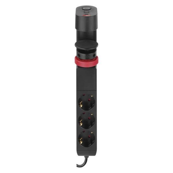 Мережевий подовжувач Emos P1321PD 3 розетки 1,5 м 1,5 мм&sup2; USB-A USB-C P1321PD фото