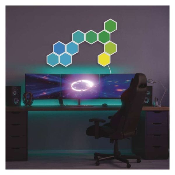 Комплект умного светодиодного освещения EMOS ZIW223R HEXAGON 3 части, 1,8 Вт, RGBIC, WIFI ZIW223R фото