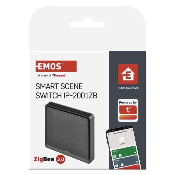 Умный выключатель EMOS H5014 GoSmart 1 кнопка, черный H5014 фото