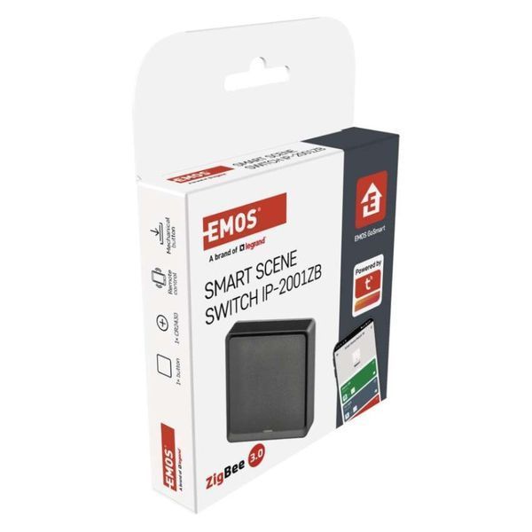 Умный выключатель EMOS H5014 GoSmart 1 кнопка, черный H5014 фото