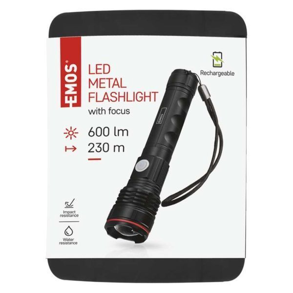 Ліхтар акумуляторний Emos P3116 600 Lm 2000 mAh метал P3116 фото