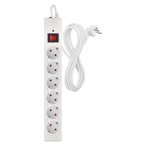 Мережевий фільтр Emos P54216 6 розеток 3 м 10 A 2300 Вт 1,5 мм&sup2; P54216 фото