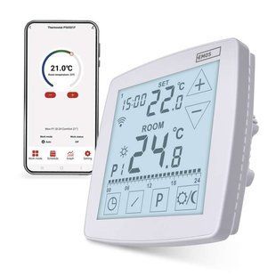 Підлоговий програмований дротовий WiFi термостат GoSmart P56S01F P56S01F фото