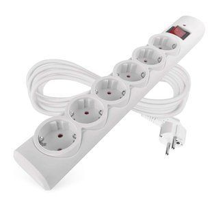 Мережевий фільтр Emos P54217 6 розеток 5 м 10 A 2300 Вт 1,5 мм&sup2; P54217 фото