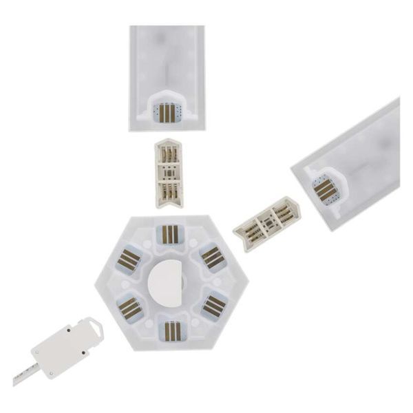 Комплект умного светодиодного освещения EMOS ZIW249R LINES 9 частей, белый, 34 Вт, RGBIC, WIFI ZIW249R фото