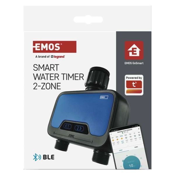Таймер поливу GoSmart, Bluetooth 5.0, 2 виходи PW56202 PW56202 фото