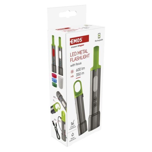 Ліхтар акумуляторний Emos P3118 600 Lm 1200 mAh метал P3118 фото