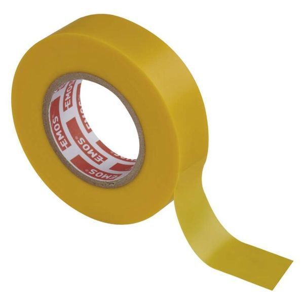 Ізоляційна стрічка EMOS PVC 19/20 жовта F61926 F61926 фото