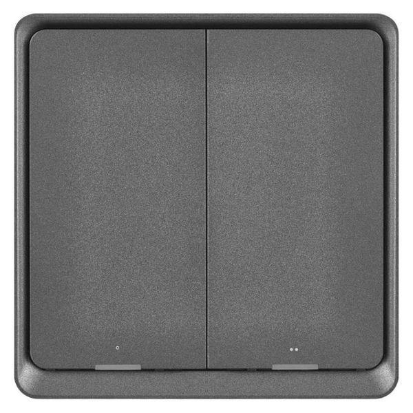Розумний вимикач EMOS H5015 2 кнопки, ZigBee 3.0, чорний H5015 фото