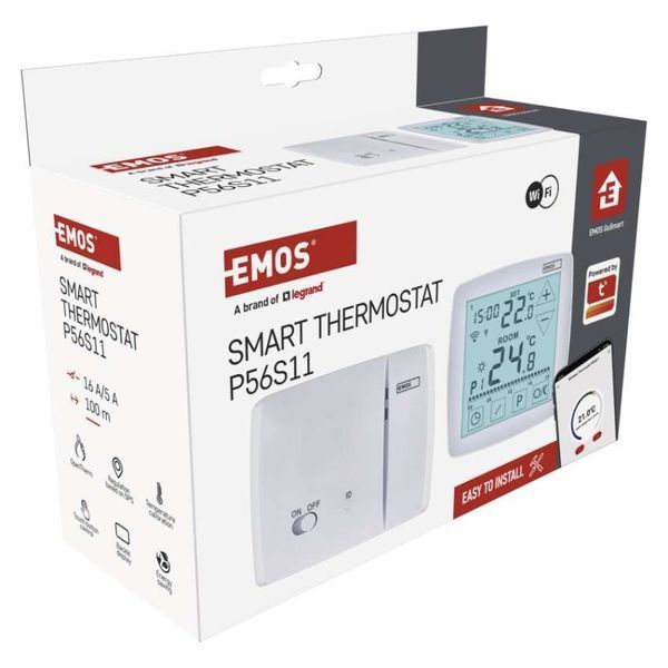 Комнатный программируемый беспроводной WiFi термостат GoSmart P56211 P56S11 P56S11 фото