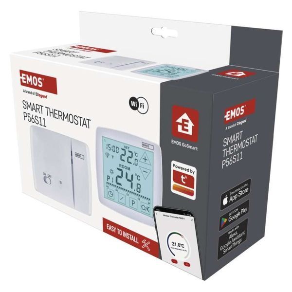 Комнатный программируемый беспроводной WiFi термостат GoSmart P56211 P56S11 P56S11 фото