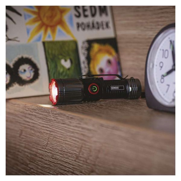 Ліхтар акумуляторний Emos P3120 300 Lm 700 mAh Li-Ion метал фокус P3120 фото