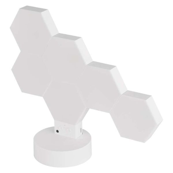 Розумна декоративн світлодіодна настільна лампа EMOS ZIW426R HEXAGON 6 частин, RGBIC, WIFI ZIW426R фото