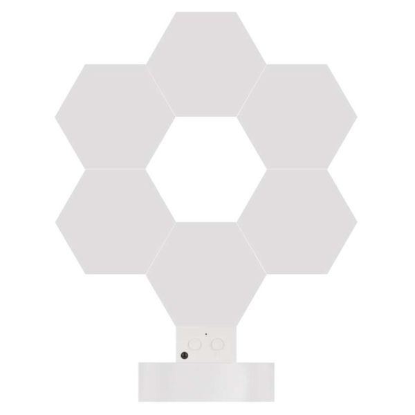 Розумна декоративн світлодіодна настільна лампа EMOS ZIW426R HEXAGON 6 частин, RGBIC, WIFI ZIW426R фото