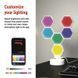 Розумна декоративн світлодіодна настільна лампа EMOS ZIW426R HEXAGON 6 частин, RGBIC, WIFI ZIW426R фото 4