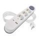 Мережевий подовжувач Emos P1322PD 3 розетки 2 м 1,5 мм&sup2; USB-A USB-C P1322PD фото 1