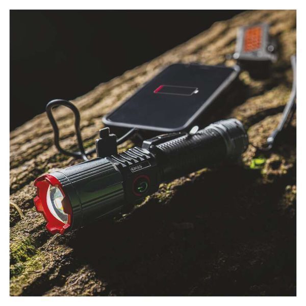 Фонарь аккумуляторный Emos P3122 3000 Lm Li-Ion 5000 mAh металл фокус P3122 фото
