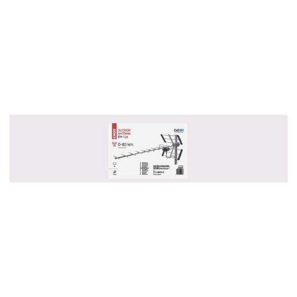 Антена зовнішня PROFI EMOS J0680, 0&ndash;80 км, DVB-T2