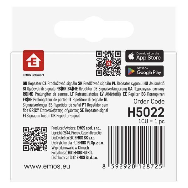 Повторитель усиления сигнала ZigBee Emos H5022 H5022 фото