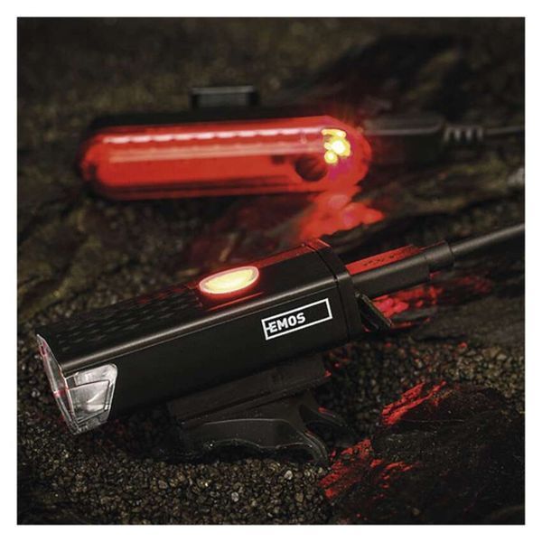 Комплект велосипедних ліхтарів, передній+габаритний Emos P3923 90 Lm Li-Pol 500 mAh P3923 фото