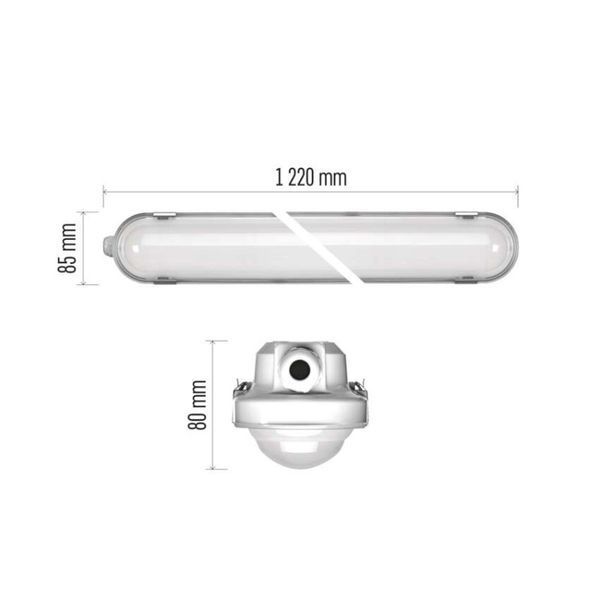 Светильник LED EMOS ZT1621E 54W 8150Lm IP66 4000K аварийный MISTY линейный ZT1621E фото