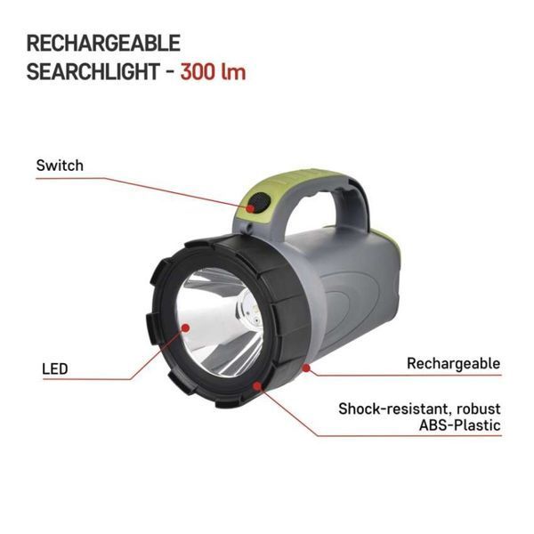 Ліхтар акумуляторний Emos P2311 300 Lm 2400 mAh Li-Ion пластик