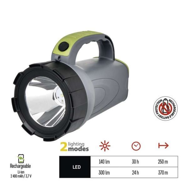 Ліхтар акумуляторний Emos P2311 300 Lm 2400 mAh Li-Ion пластик