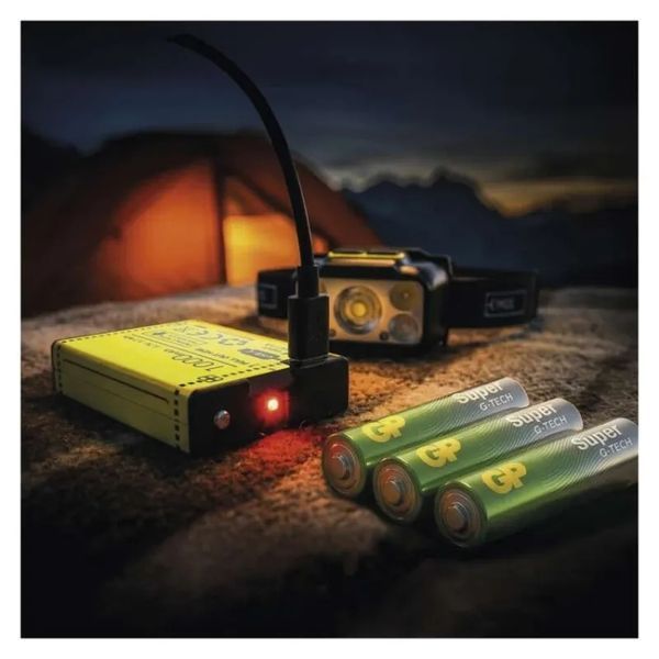 Ліхтар налобний акумуляторний Emos P3546 550 Lm 110 m Li-Pol 1000 mAh / 3&times;AAA P3546  фото