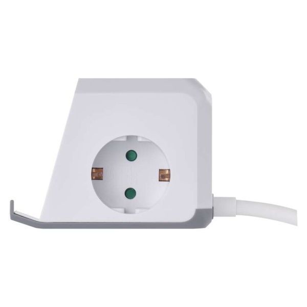 Мережевий адаптер подовжувач Emos P0222CQ 2 розетки 2 м 1,5 мм&sup2; USB-A USB-C Qi P0222CQ фото