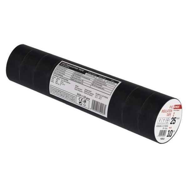 Изоляционная лента EMOS PVC 25/10 Чорний F62512 F62512 фото