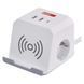 Мережевий адаптер подовжувач Emos P0222CQ 2 розетки 2 м 1,5 мм&sup2; USB-A USB-C Qi P0222CQ фото 1