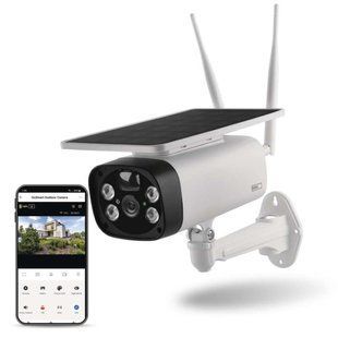 Розумна IP-камера Emos H4056 GoSmart зовнішня з Wi-Fi, сонячною панеллю та акумулятором, біла H4056 фото