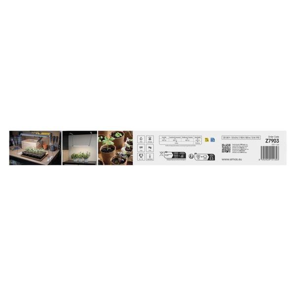LED лампа для рослин EMOS Z7903 15W з таймером