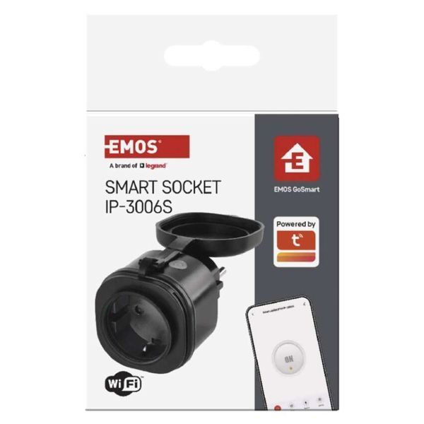 Розумна вологозахищена WIFI розетка EMOS P5532 GoSmart IP44 P5532 фото