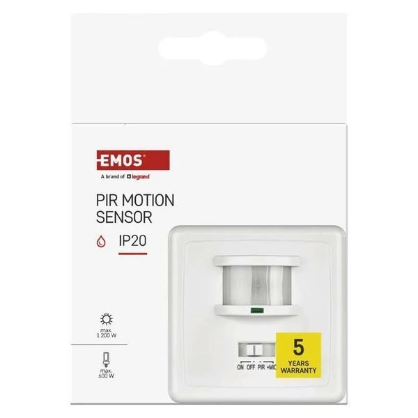 Датчик движения EMOS GS15117 PIR IP20 1200 Вт GS15117 фото
