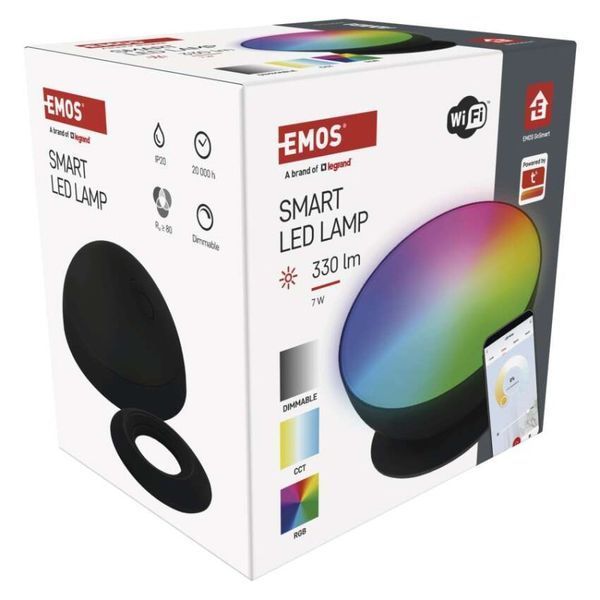 GoSmart LED Ambient лампа, чорний, теплий білий&ndash;холодний білий/ RGB, WiFi ZCW11BR ZCW11BR фото